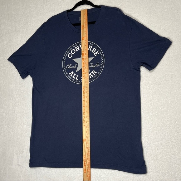 CONVERSE Men's Chuck Taylor All Star T-Shirt Light Navy Size X-Large - Picture 8 of 8